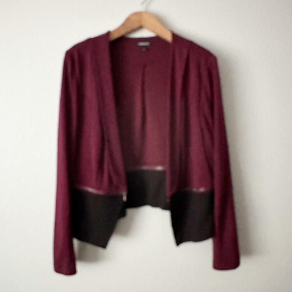 Torrid Zip Convertible Ponte Knit Open Front Cropped Jacket Women's Plus Size 2X